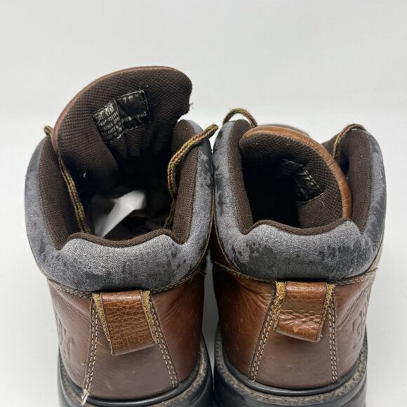 GBX Boots Mens 11 Brown Leather Chunky Lug Sole Gorpcore Y2K Vintage FLAWS main image 5